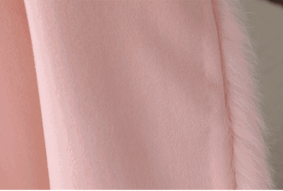 New Lady Cloak Fox Fur Coat: Women's Tweed Cashmere Coat Mid-length Young - Image 16