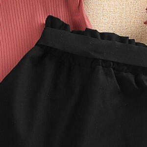 Children's Wear Summer New Children's Pit Strip Short Sleeve Top Short Skirt Two Girl Suits - Image 6