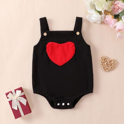Cross-border infant baby girl baby corduroy suspender triangle dress - Image 4