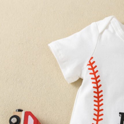 New Kids Summer Loungewear Set One-Piece Striped Shorts Clothes Boys Short Sleeve Two Piece Cross Border - Image 4