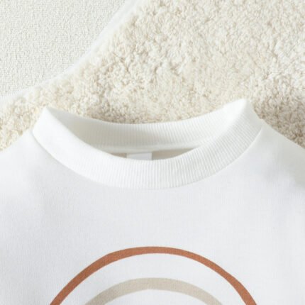 Foreign trade baby spring and summer clothes new children's clothing baby one-piece baby rainbow letter crawling clothes cross-border - Image 3