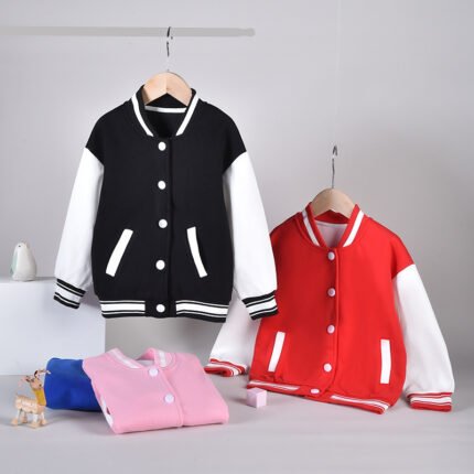 Boys' baseball jersey jacket new version of clothes for children loose casual jacket top spot trend - Image 2