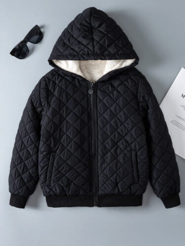 Children's Clothing Autumn and Winter Children's Winter Clothing Quilted Cotton Clothes Men's and Women's Winter Jackets Hooded Lamb's Wool Cotton Clothes