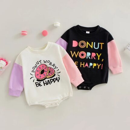 Cross-border baby onesies, cotton clothes, baby autumn clothes, crawling clothes, baby pajamas, newborn clothes