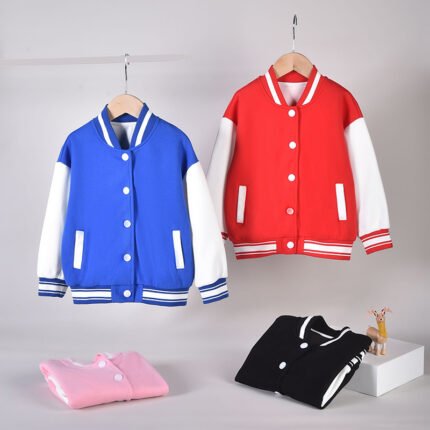 Boys' baseball jersey jacket new version of clothes for children loose casual jacket top spot trend
