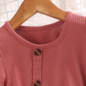 Children's Wear Summer New Children's Pit Strip Short Sleeve Top Short Skirt Two Girl Suits - Image 3