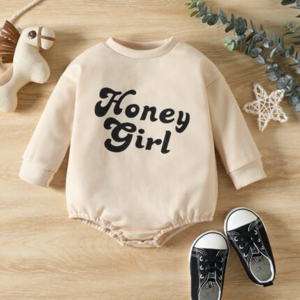 Newborn onesies, baby long-sleeved snap buttons, crawling clothes, cotton baby clothing - Image 2