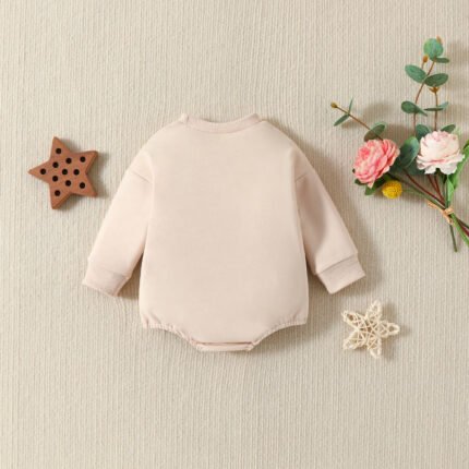 New Autumn Baby Triangle Bag Clothes 0-12 Months Big Baby Clothes Spring and Autumn Baby Triangle Climb - Image 2