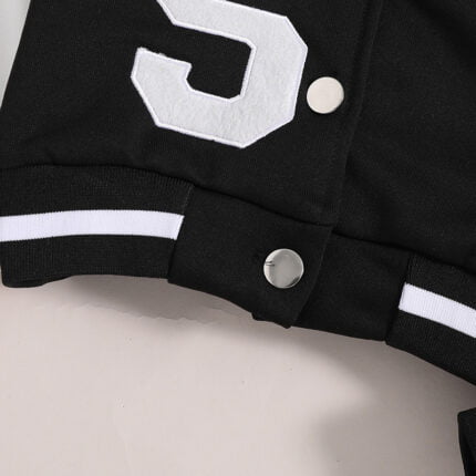 Cross-border children's clothing  new children's version long-sleeved letter print cardigan top girls' coat - Image 5