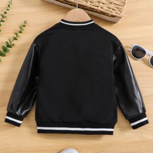 Boys' Jackets Baseball Uniforms, Leather Jackets, Boys' Clothing - Image 3