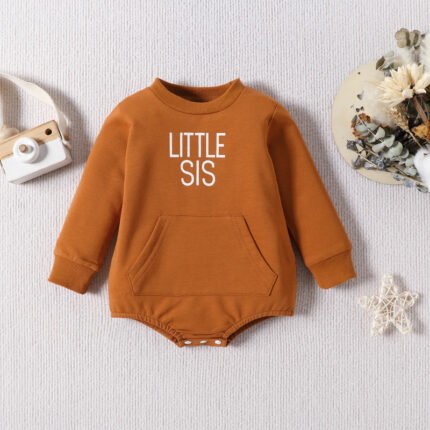 Baby clothes baby boy summer air conditioner long sleeve onesie out clothes newborn crawl clothes - Image 3