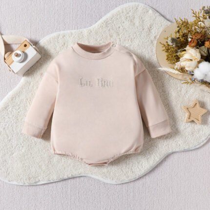 Newborn crawling clothes, boys, girls, cotton clothes, baby tops, onesies