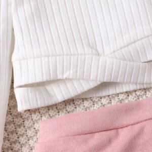 Children's clothing version of winter small fragrance style knitting cross design long sleeves tweed short skirt hat tide fan girl suit - Image 4