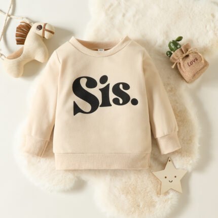 Children's sweatshirt new alphabet fashion boys baby long sleeve casual pullover - Image 3