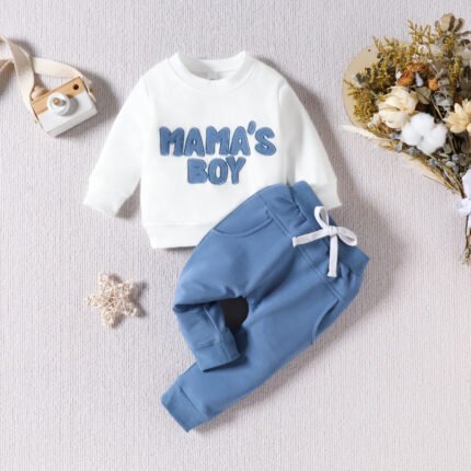 Baby long sleeve top trousers two-piece set of baby clothes sports  boys and girls suit