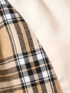 New Summer Girls Sweet Color-Blocked Plaid Strap Bow Dress - Image 4