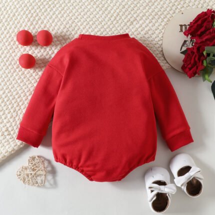 children's clothing 0-18M summer new baby cotton long-sleeved triangle crawling clothes baby bag - Image 3