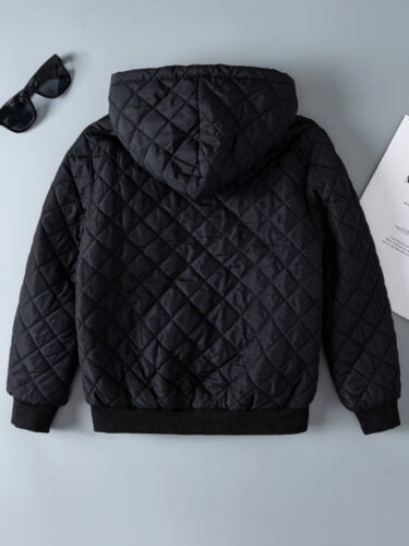 Children's Clothing Autumn and Winter Children's Winter Clothing Quilted Cotton Clothes Men's and Women's Winter Jackets Hooded Lamb's Wool Cotton Clothes - Image 4