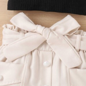 Children's clothing, spring and summer bows, suspenders, buttons, short skirts, two-piece trendy children's suits - Image 6