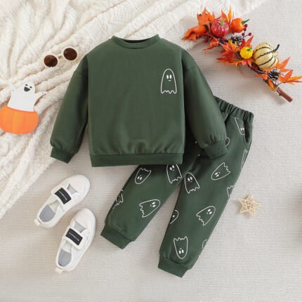 Children's Autumn Clothing Sweatshirt Sports Trousers - Image 4