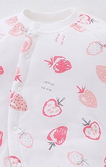 Newborn clothes autumn and winter class A cotton baby clothes warm one-piece printed cotton one-piece clothes baby clothes - Image 2