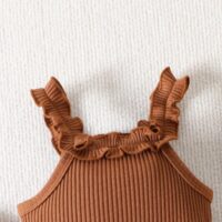 Baby Girl Clothing Ruffle Sleeveless Romper - Image 3