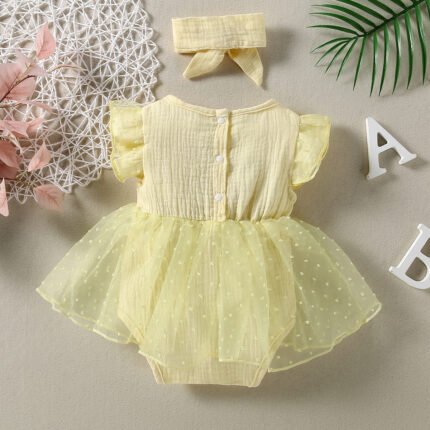 Cross border New Girl Baby New Princess Triangle Sweetheart+Headwear - Image 2