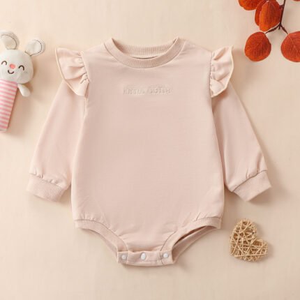 Cross border baby girl letter print little sister long sleeved sweater - Image 2