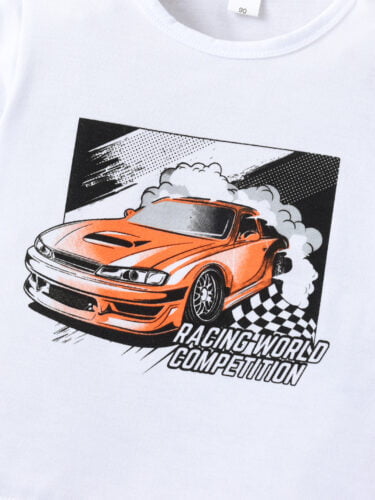 Children's clothing wholesale summer European and American children boys and girls short sleeve suits children's suits - Image 2