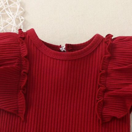 Cross border baby and toddler shorts short sleeved casual cute set triangle hoodie crawling suit - Image 2