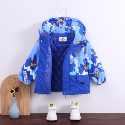 Children's jacket 3-in-1 detachable men's and women's down and thickened autumn and winter down - Image 5