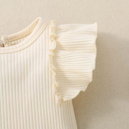 Cross border baby and toddler shorts short sleeved casual cute set triangle hoodie crawling suit - Image 4