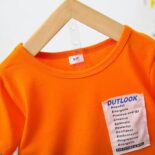 2pcs Toddler Boy Trendy Letter Print Tee And Shorts Set - Image 3