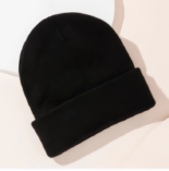 Simple black knit hat - Image 2