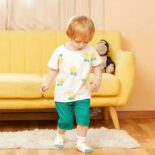 Pineapple Print Short-sleeve Tee And Shorts Set - Image 6