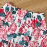 Kid Girl Polka Dots Button Design Ruffle Camisole - Image 4