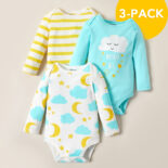 Set of 3 Baby Cloud Rompers
