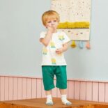 Pineapple Print Short-sleeve Tee And Shorts Set - Image 8