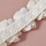 White Girls Headband With White Roses - Image 4