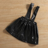 Black dress with a leather and White blouse with lace details set - Image 10