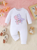 Newborn baby clothes triangle baby clothes solid color short sleeves comfortable baby comfortable jumpsuit crawling clothes