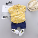 children's clothing summer new children's clothing boys baby infant children's suit shirt short-sleeved suit summer clothes