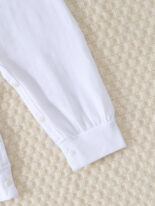 Newborn baby clothes triangle baby clothes solid color short sleeves comfortable baby comfortable jumpsuit crawling clothes - Image 7