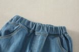 Summer new boys short-sleeved denim shorts suits fashionable thin breathable boys shirt two-piece suits - Image 11