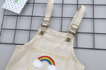 2pcs Rainbow and stripe print baby clothes . - Image 6