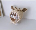 Baby hat autumn and winter cute pullover hat boys and girls knitted hat children's thin baby ear protection wool hat - Image 2