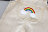 2pcs Rainbow and stripe print baby clothes . - Image 7