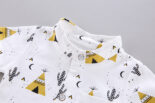 Gentleman style bow tie short-sleeved shirt two-piece suit infant boy cute clothes - Image 5