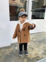Boys Small and Medium Children's Woolen Coat Children's Woolen Coat - Image 2