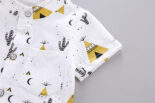 Gentleman style bow tie short-sleeved shirt two-piece suit infant boy cute clothes - Image 6